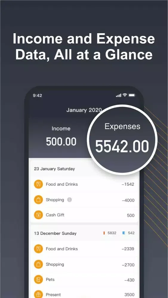 Budget Tracker-Bill Organizer スクリーンショット