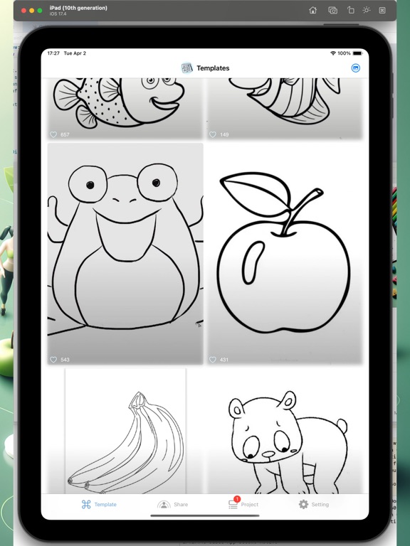 ภาพหน้าจอของ OneDrawing iPad 