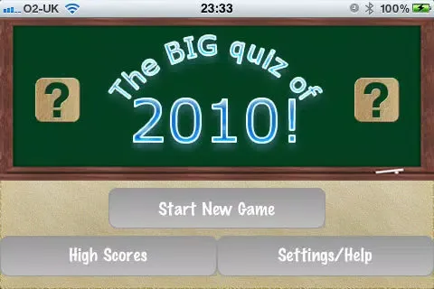 The Big Quiz Of 2010 Lite应用截图