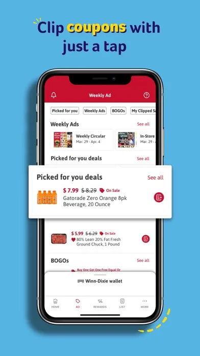 Capturas de pantalla de Winn-Dixie