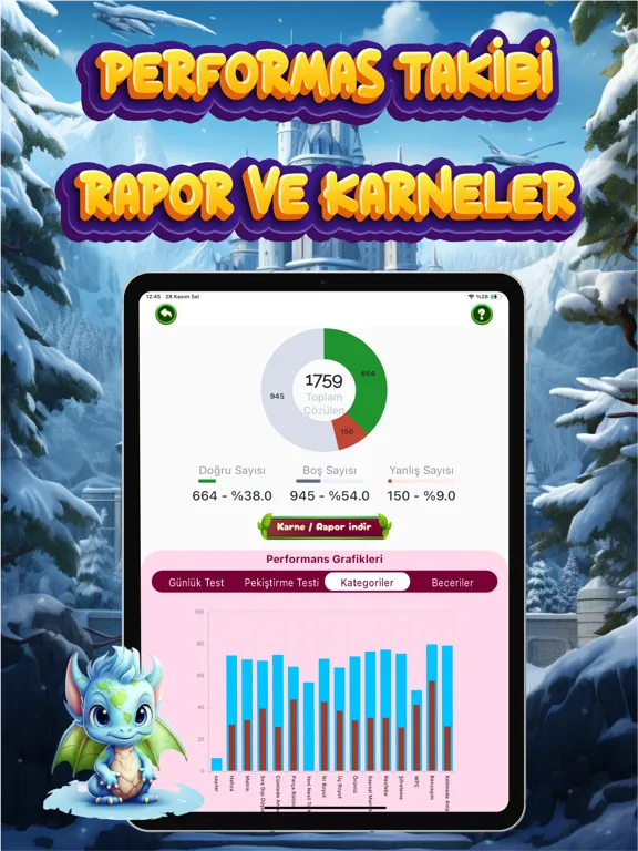 Zrzuty ekranu Bilsem Zeka iPad 