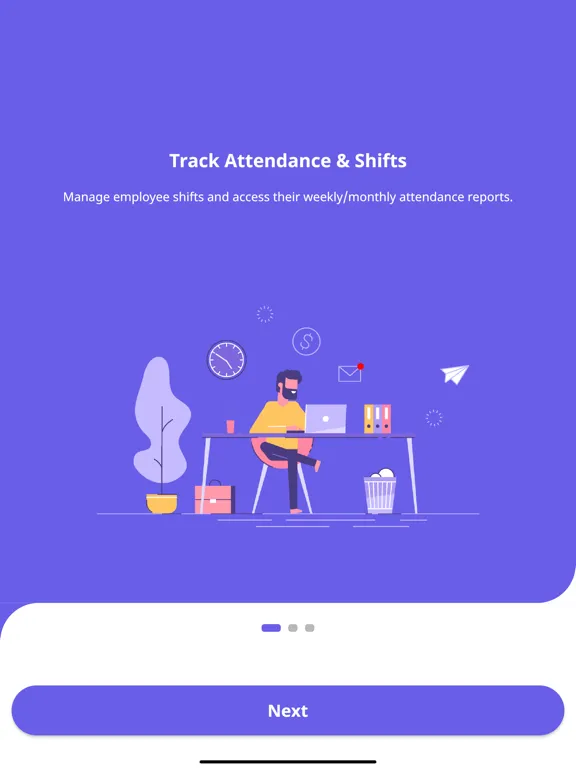 Ảnh chụp màn hình của PayPeople Cloud HR System iPad 