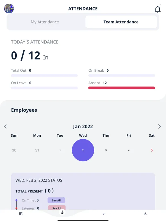 Ảnh chụp màn hình của PayPeople Cloud HR System iPad 