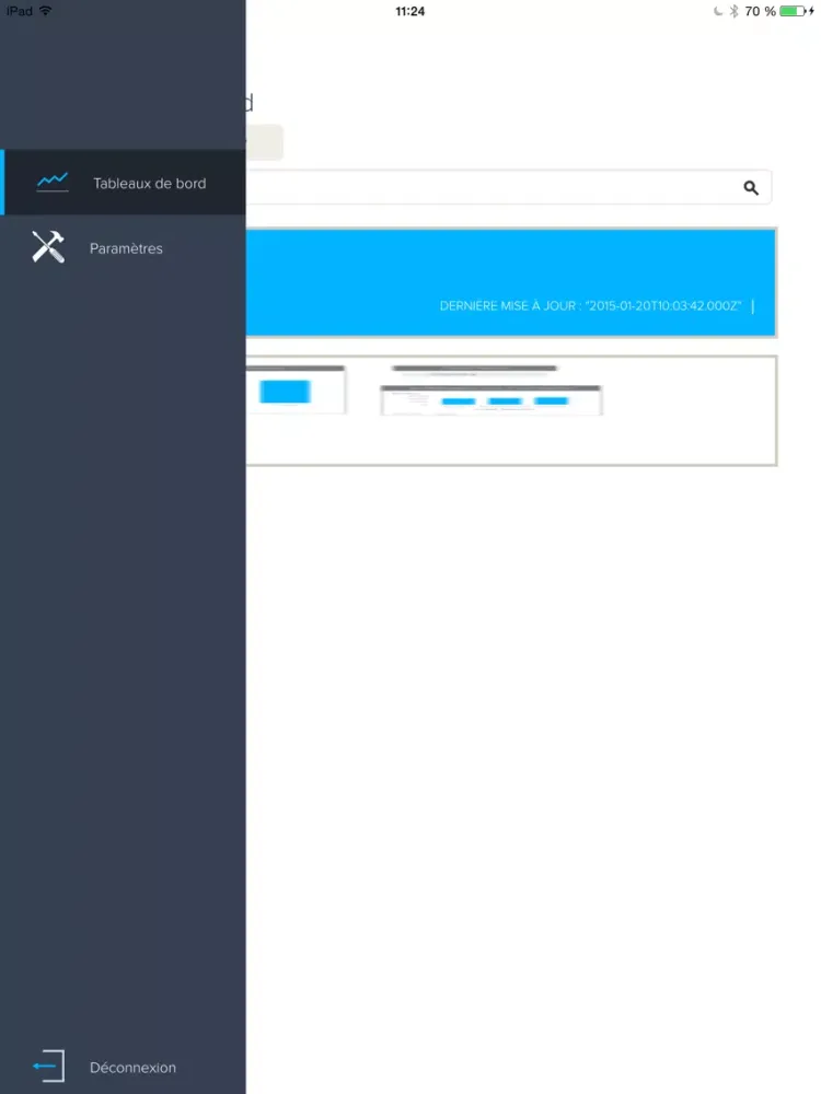 Tangkapan layar Bime Mobile iPad 