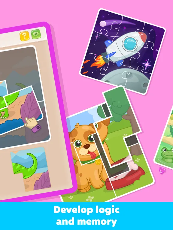 Kids puzzle games 3+ year olds iPad 應用截圖
