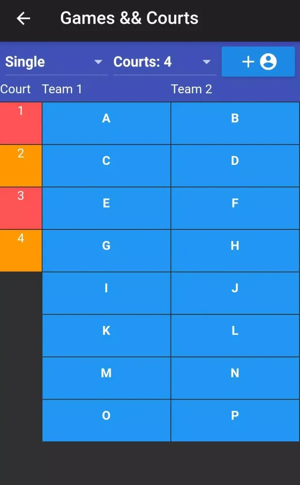 Badminton Score Screenshots