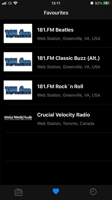 Capturas de tela do Rock Radio Stations Collection