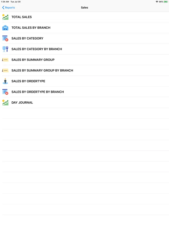 Скриншоты BIM POS Insights iPad 