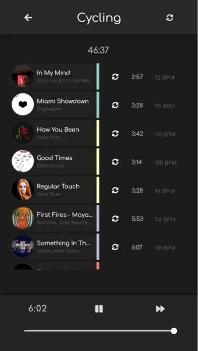 Cycler: Fitness Playlist Maker Screenshots