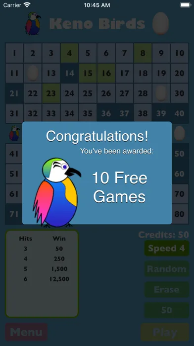Скриншоты Keno Birds