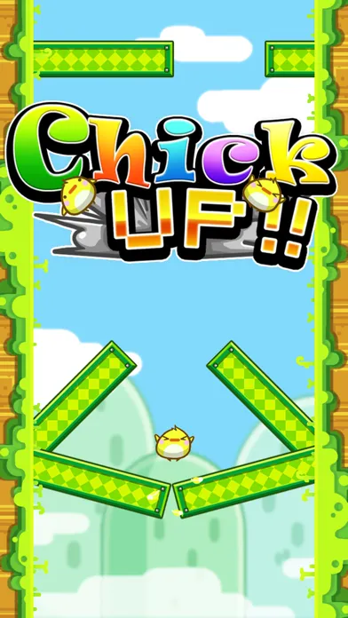 Capturas de tela do Chick UP!! (The Vertical Version of a Flappy Little Bird Adventure)