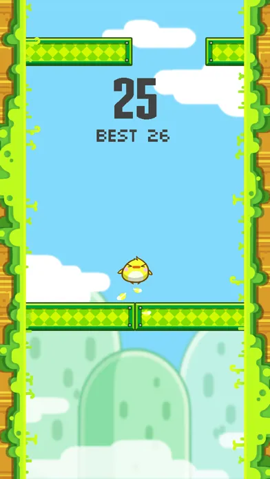 Capturas de tela do Chick UP!! (The Vertical Version of a Flappy Little Bird Adventure)
