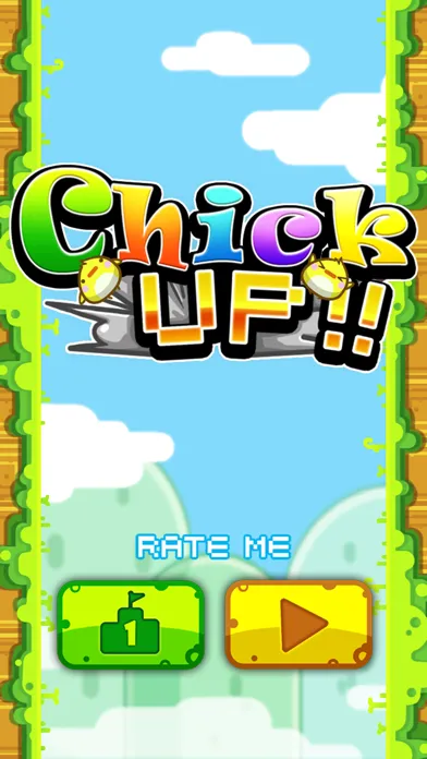 Capturas de tela do Chick UP!! (The Vertical Version of a Flappy Little Bird Adventure)