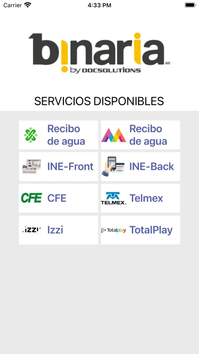 Binaria Services Ekran Görüntüleri