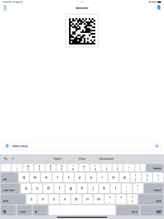 Datamatrix iPad  স্ক্রিনশট