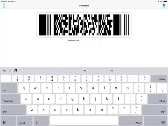 PDF417 DECO iPad 應用截圖