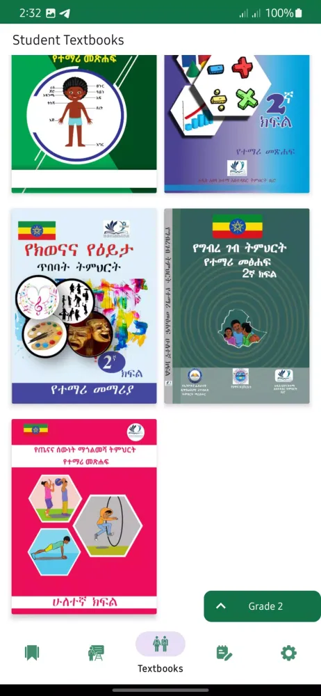 تصاویر Grade 1-6 Ethio Students Books