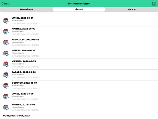 Biometrico GAE iPad  Screenshots