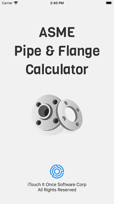 Tangkapan layar Pipe and Flange Calculator