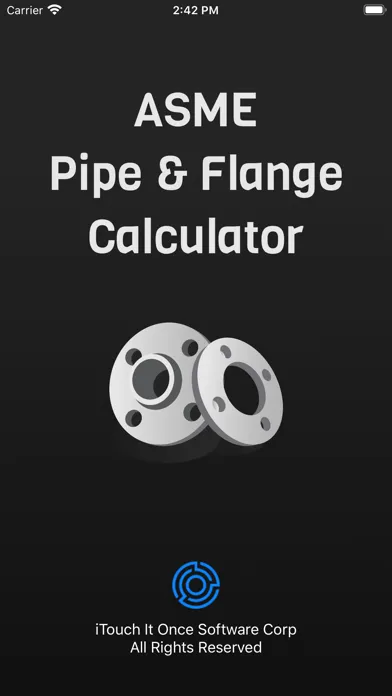 Tangkapan layar Pipe and Flange Calculator