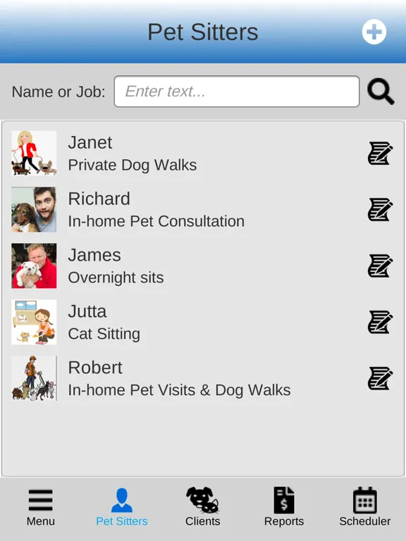 Скриншоты Pet Sitting Software iPad 