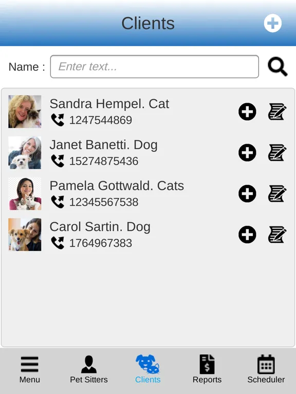 Скриншоты Pet Sitting Software iPad 