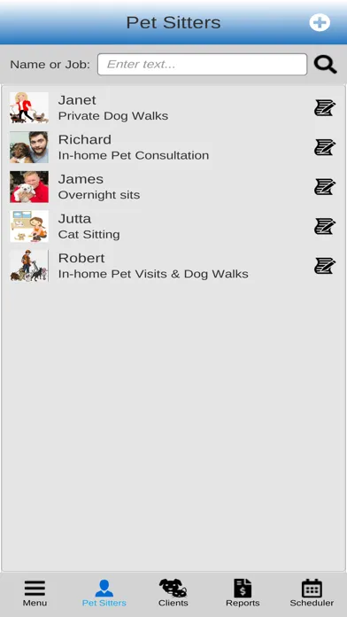 Скриншоты Pet Sitting Software