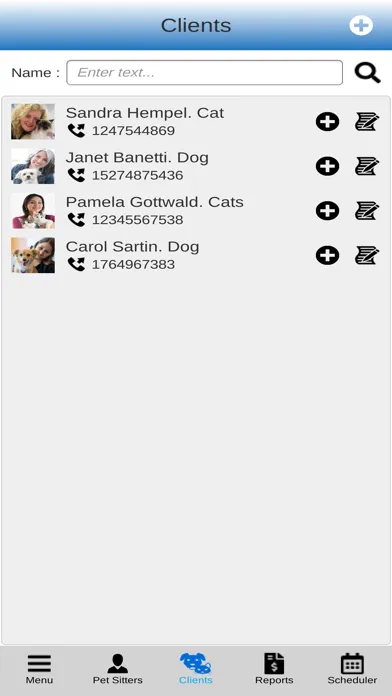 Скриншоты Pet Sitting Software