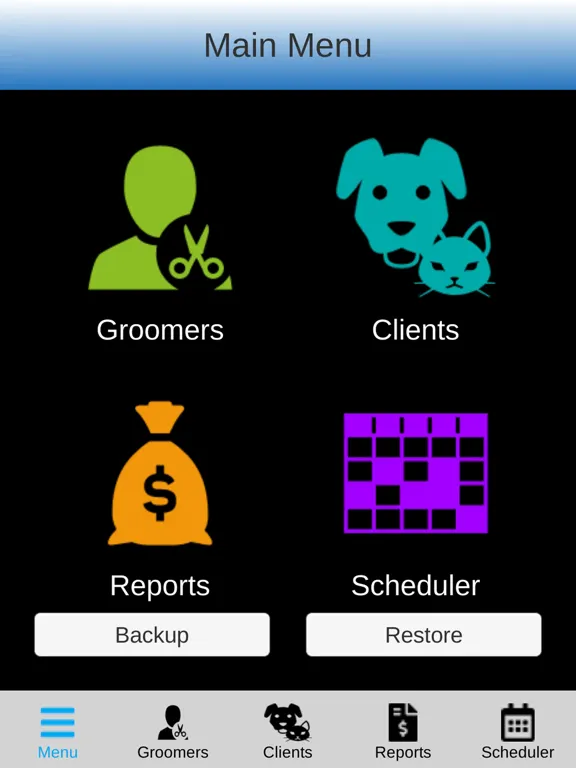 Pet Grooming Software iPad 应用截图