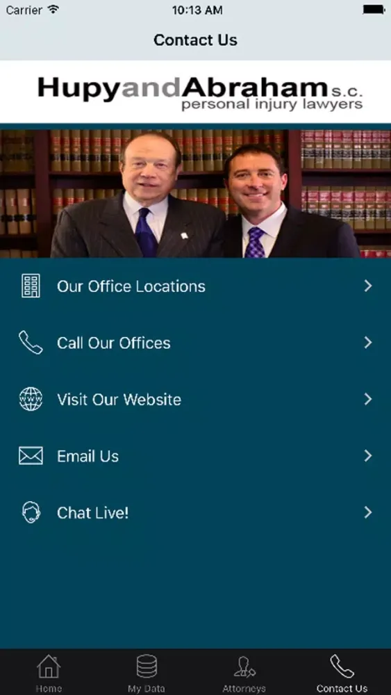 Hupy and Abraham Be Smart Be Ready Personal Injury App Screenshots