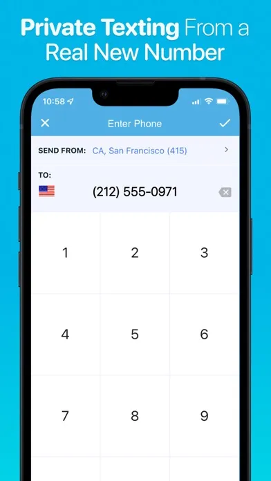 Private Texting SMS Phone Line スクリーンショット