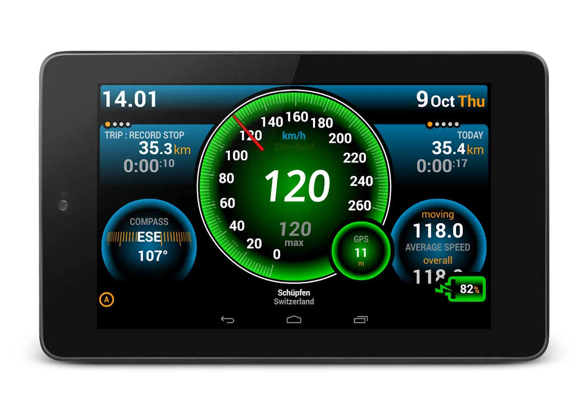 Ulysse Speedometer Screenshots