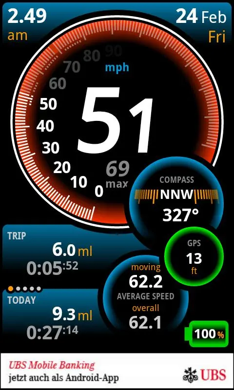 Ulysse Speedometer Screenshots