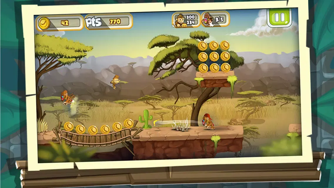 Monkey Run: Fantastic Adventure Tale Ekran Görüntüleri