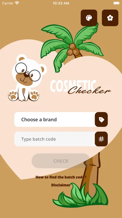 Tangkapan skrin Cosmetic Checker