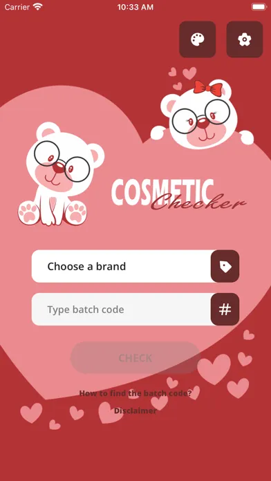 Tangkapan skrin Cosmetic Checker