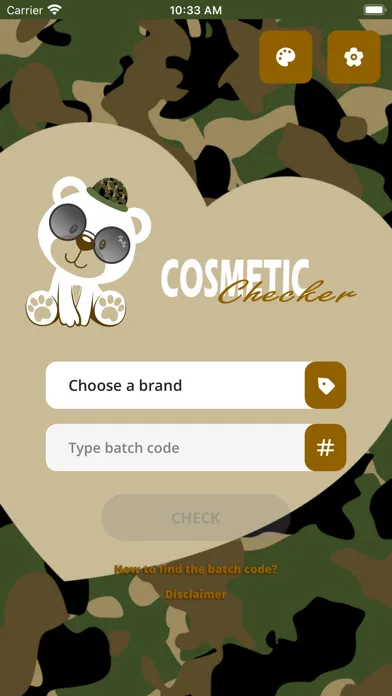 Tangkapan skrin Cosmetic Checker