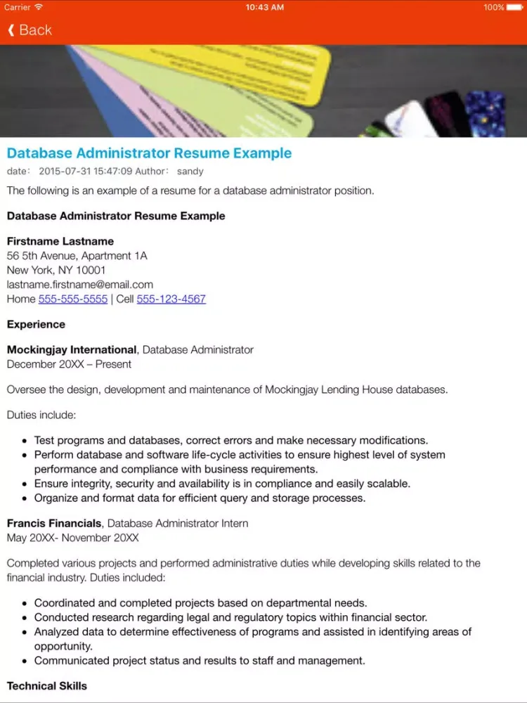صور The Resume Writing Examples - Build a Resume that Stands Out ,Gets More Job Interviews! iPad 