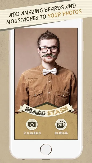 Capturas de tela do Beard Stash Selfie - Amazing Mustache Fun Activity Images