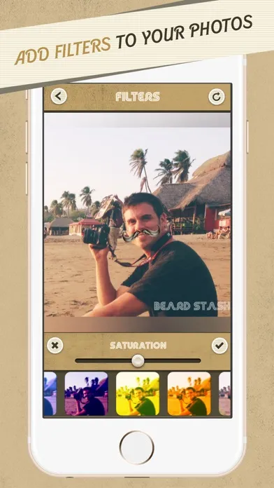 Capturas de tela do Beard Stash Selfie - Amazing Mustache Fun Activity Images