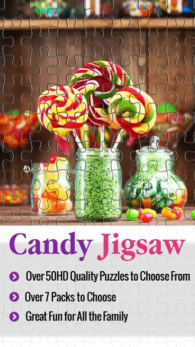 Tangkapan layar Candy Jigsaw Rush - Puzzle Collection 4 Kids Box