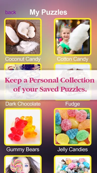 Tangkapan layar Candy Jigsaw Rush - Puzzle Collection 4 Kids Box