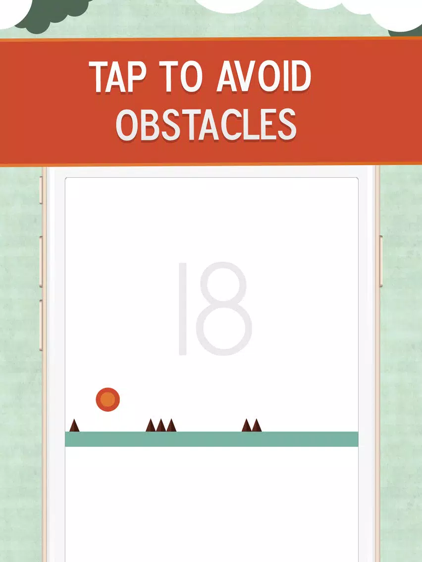 Ảnh chụp màn hình của Tap The Bouncing Ball - A Free Time Killer Impossible Tap Battle On The Road iPad 