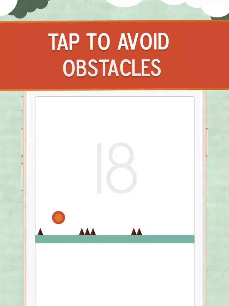 Tap The Bouncing Ball - A Free Time Killer Impossible Tap Battle On The Road iPad 应用截图