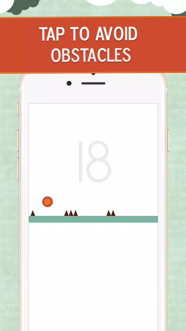 Ảnh chụp màn hình của Tap The Bouncing Ball - A Free Time Killer Impossible Tap Battle On The Road