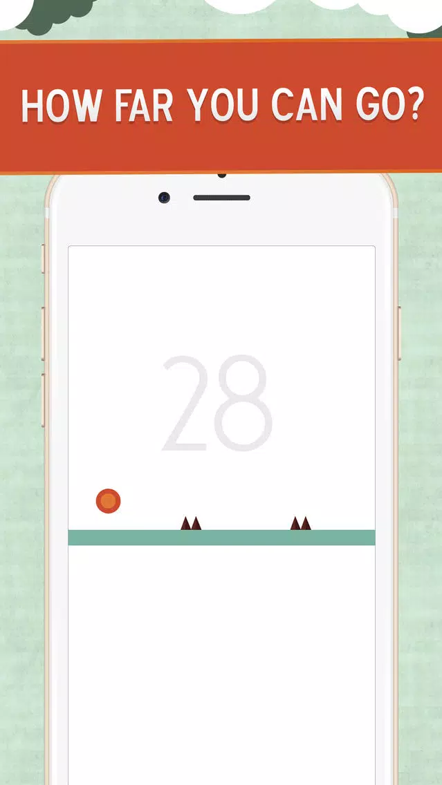 Ảnh chụp màn hình của Tap The Bouncing Ball - A Free Time Killer Impossible Tap Battle On The Road