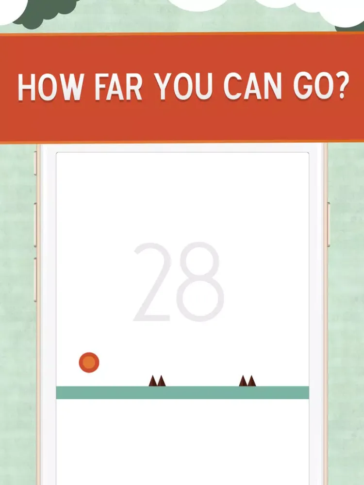 Tap the Bouncing Ball Spikes Bits - The Impossible Jump Fever On The Go iPad  Screenshots