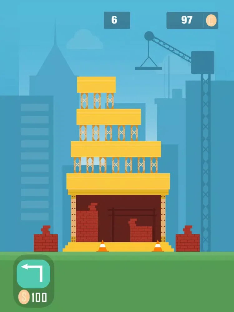 Construction Tower Free - Build By Stacking The Blocks iPad  Screenshots