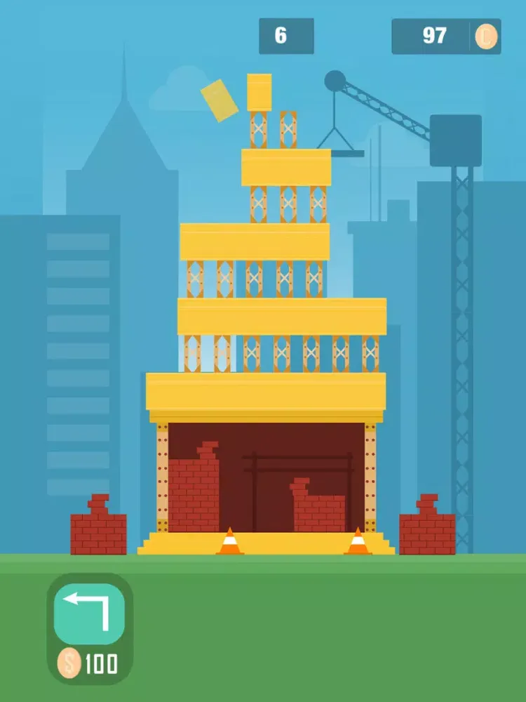 Construction Tower Free - Build By Stacking The Blocks iPad  Screenshots