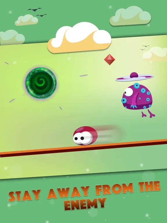 Ảnh chụp màn hình của Super bird jump - Stay focused in the Hardest Portal-Game Ever iPad 